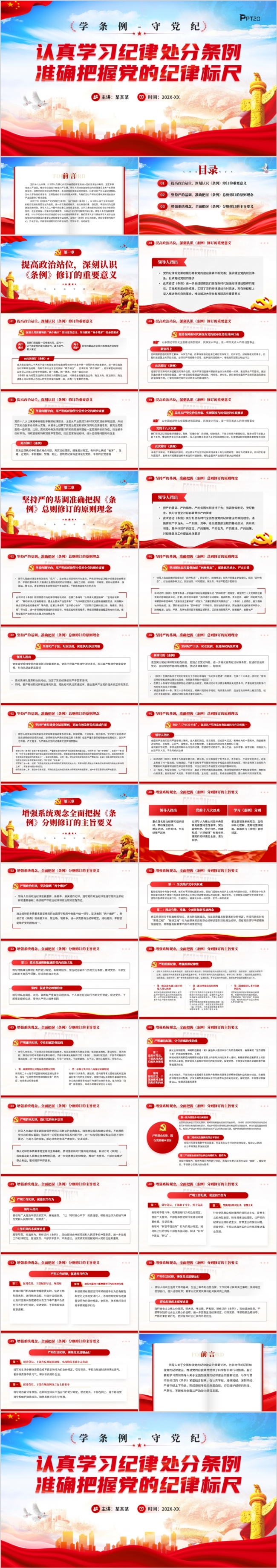 认真学习纪律处分条例准确把握党的纪律标尺PPT模板