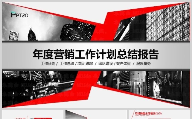 年度市场营销经营报告模板缩略图