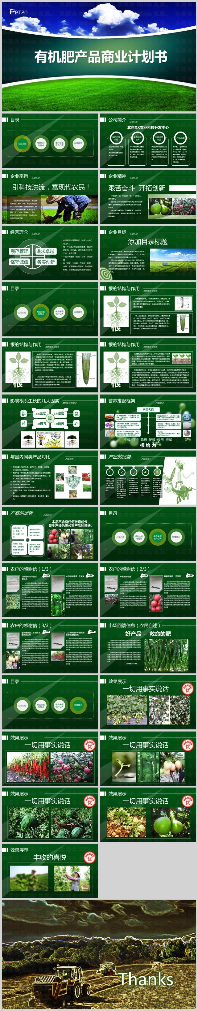 有机农业产品招商商业计划书模板