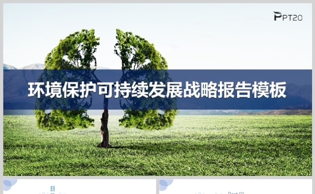 环境保护可持续发展战略模板缩略图