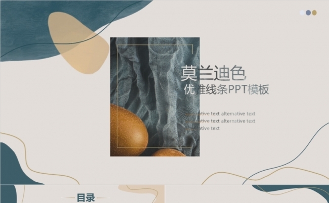 莫兰迪色优雅线条简约商务企业介绍月度季度年度计划总结融资报告缩略图