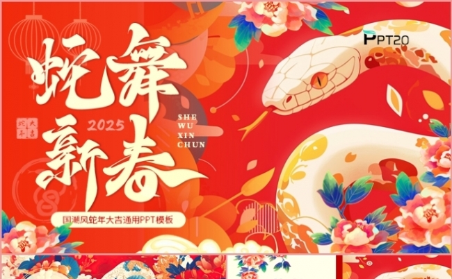 蛇年新春2025年终工作总结述职报告计划汇报PPT模板缩略图