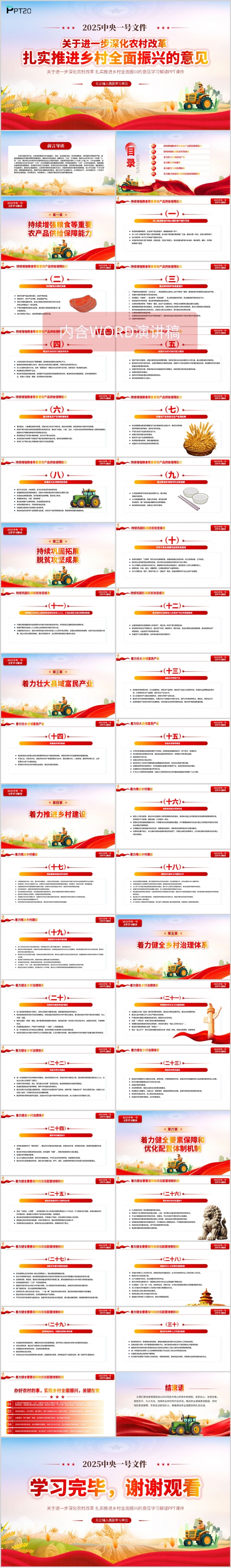 2025中央一号文件扎实推进乡村全面振兴的意见学习解读ppt
