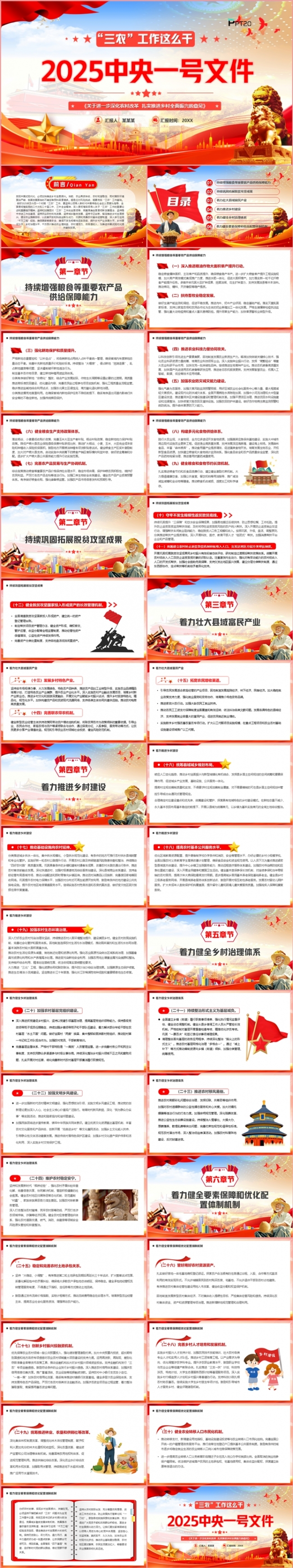 三农工作这么干2025中央一号文件党课学习课件PPT模板