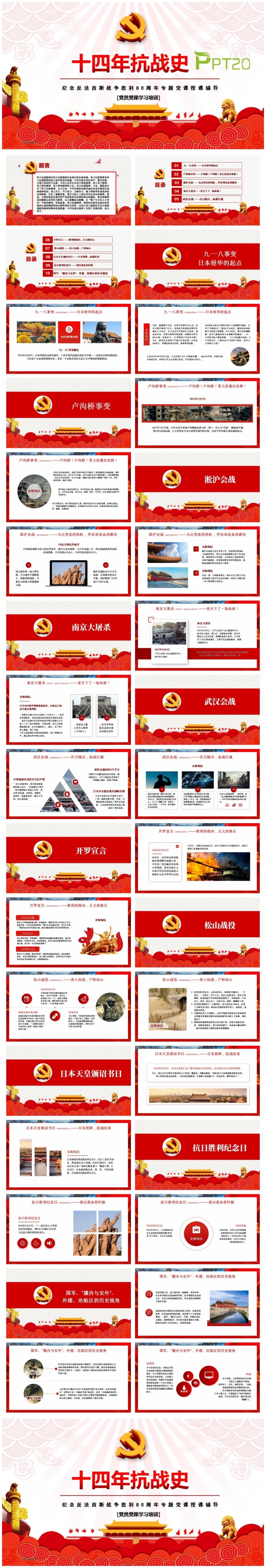 【抗战胜利80周年】十四年抗战史勿忘历史珍爱和平