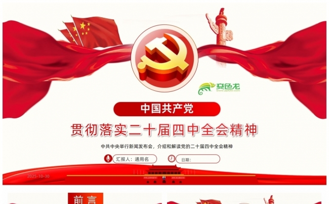 贯彻落实党的二十届四中全会精神PPT课件缩略图