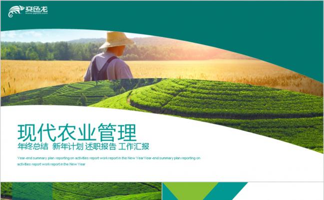 阳光清新现代农业管理新年计划PPT模板缩略图