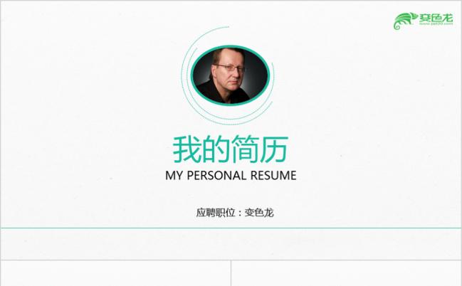 极简风扁平设计个人简历求职面试应聘PPT模板缩略图