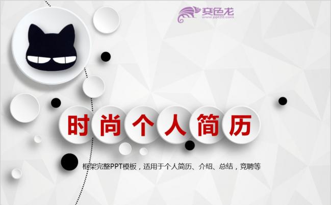 2019年时尚简洁个人简历竞聘达职总结报告PPT模板缩略图
