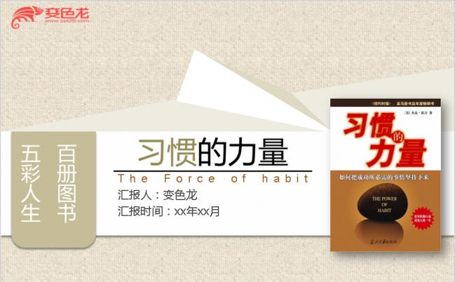 习惯的力量读书笔记宣讲PPT模板下载缩略图
