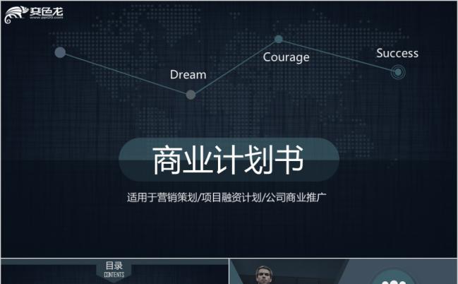 欧美创业计划书商业策划书项目融资PPT模板缩略图