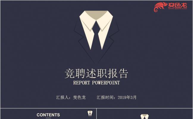公司企业个性求职简历竞聘述职报告PPT模板缩略图