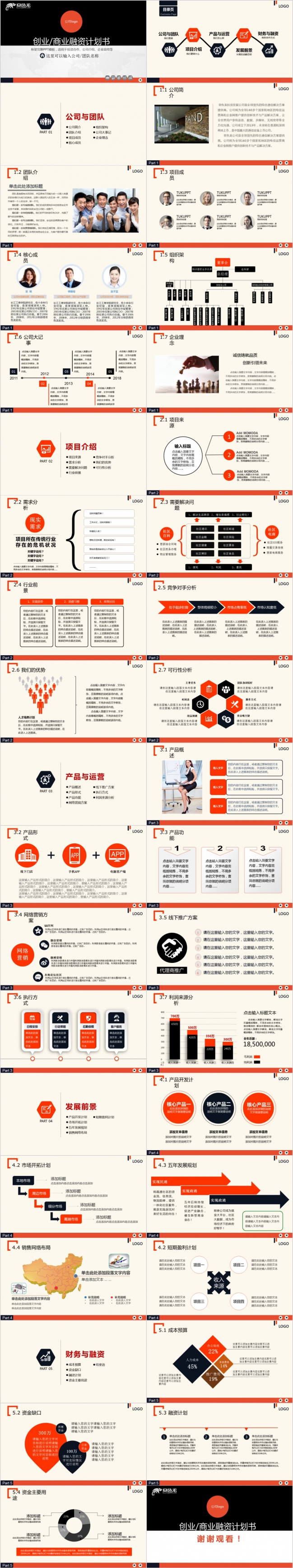 简约实用项目合作推广计划PPT模板