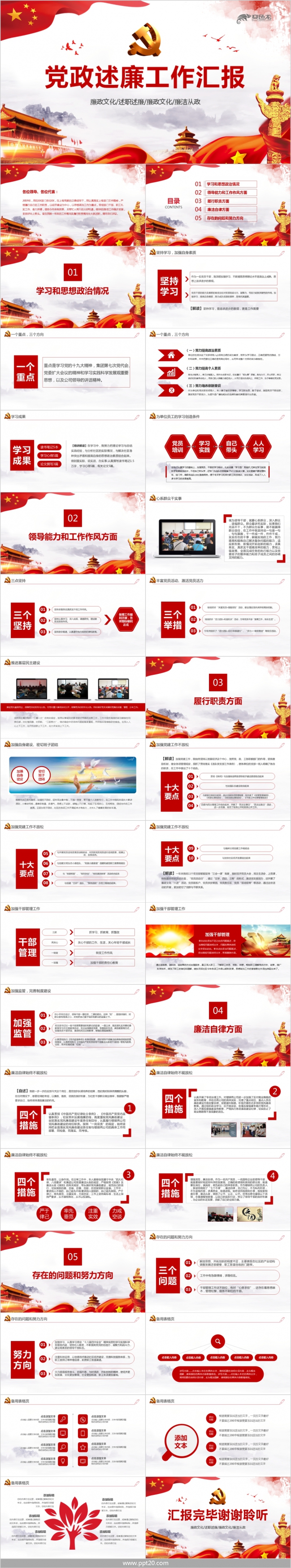 两会工作报告党政报告PPT