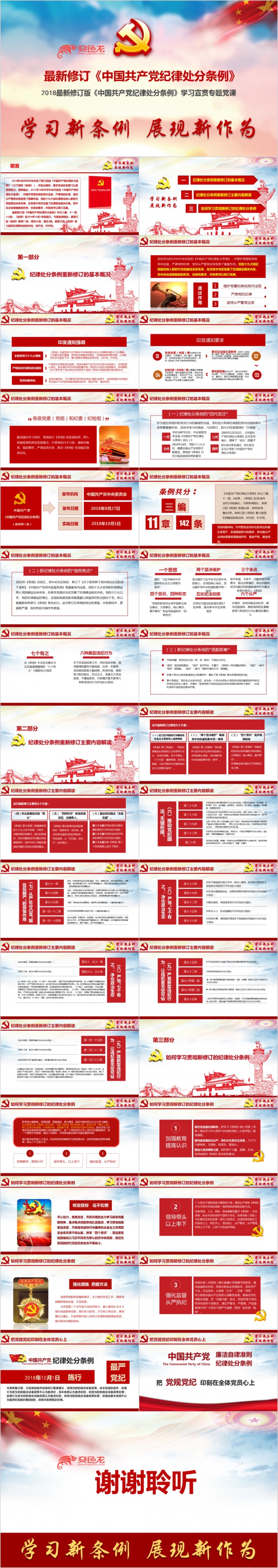 最新修订版中国共产党纪律处分条例宣贯辅导ppt课件