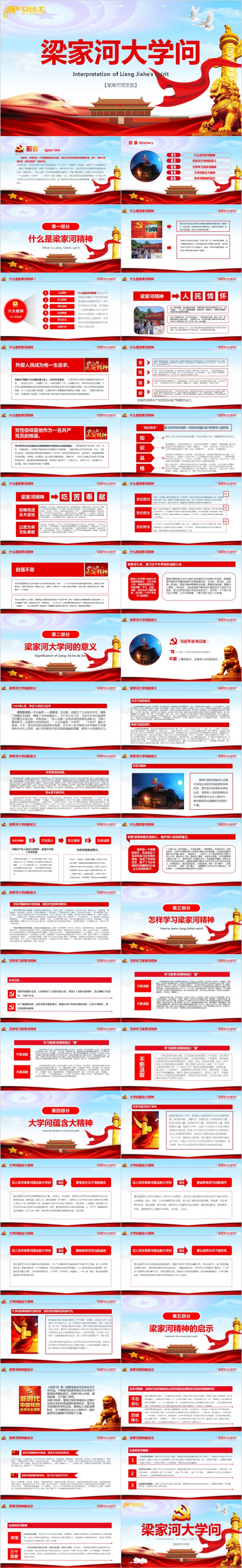 弘扬梁家河精神专题党课ppt课件