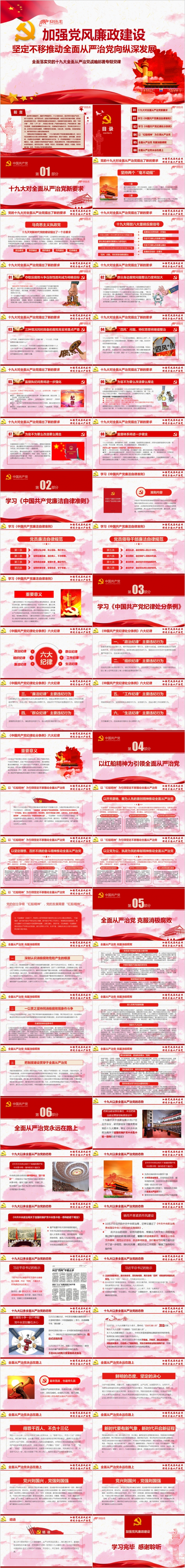 十九大精神党风廉政建设ppt课件