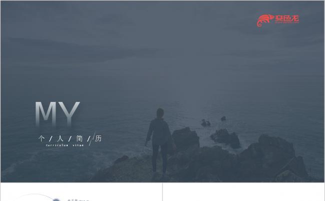 极简个人简历岗位竞聘述职报告PPT模板缩略图