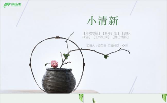 创意小清新工作总结计划PPT缩略图