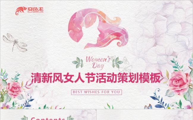 清新风女人节活动策划方案PPT模板缩略图