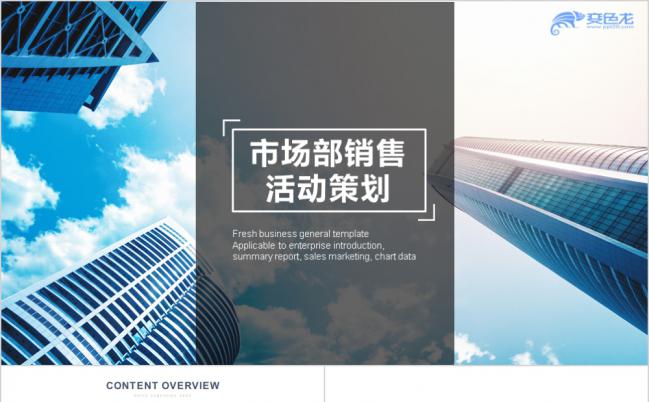 高端大气市场部销售活动策划总结PPT模板缩略图