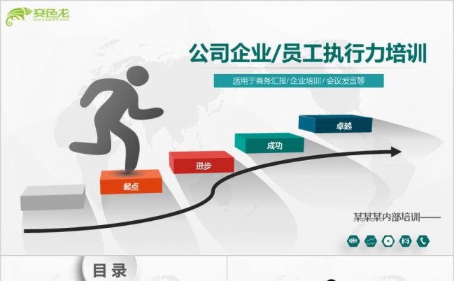 公司内部培训之高效的提高企业员工执行力ppt模板缩略图