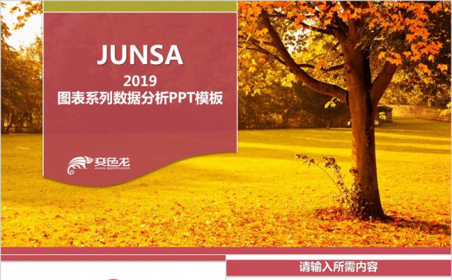 2019清新风图表系列数据分析PPT模板缩略图