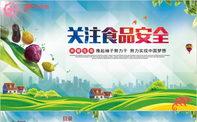 清新食品安全活动策划汇报PPT模板缩略图