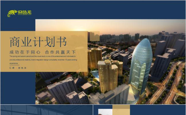 时尚创意金色商业计划书工作计划汇报PPT模板缩略图