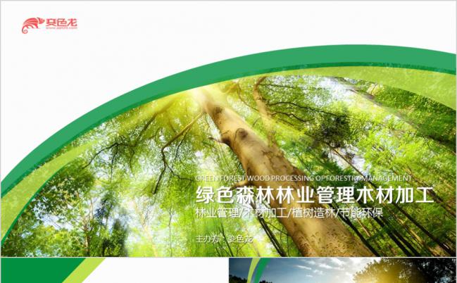 节能环保木材加工林业林业局园林绿化植树造林植树节PPT模板缩略图