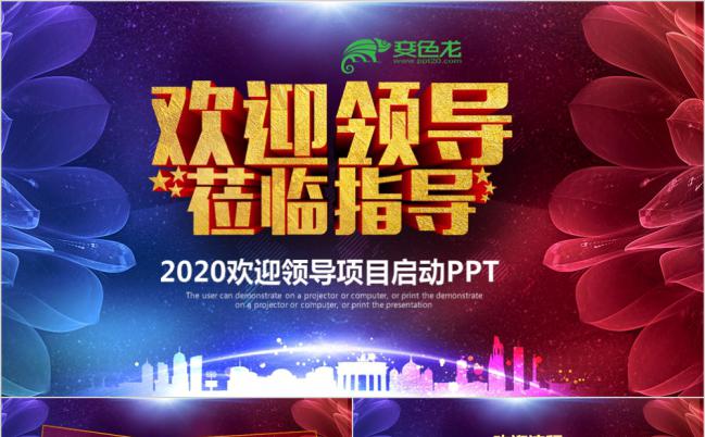 精美华丽风热烈欢迎领导莅临检查工作PPT缩略图