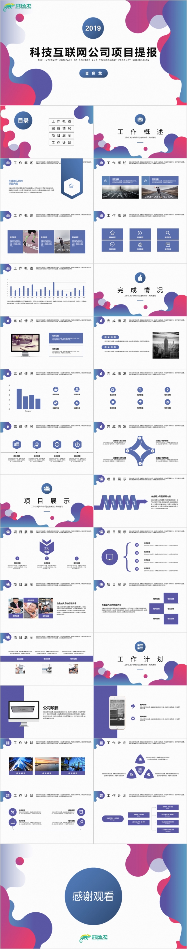 彩绘科技IT公司项目提报PPT