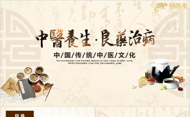 复古风中医药学草药文化知识讲解PPT模板缩略图