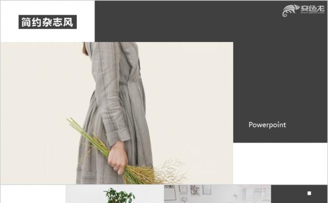 简约白色杂志风文化通用PPT模板缩略图