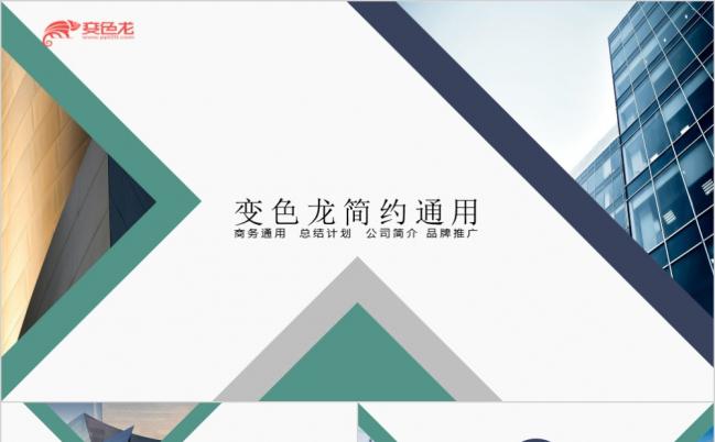 清新色简约欧美公司简介工作总结汇报PPT模板缩略图