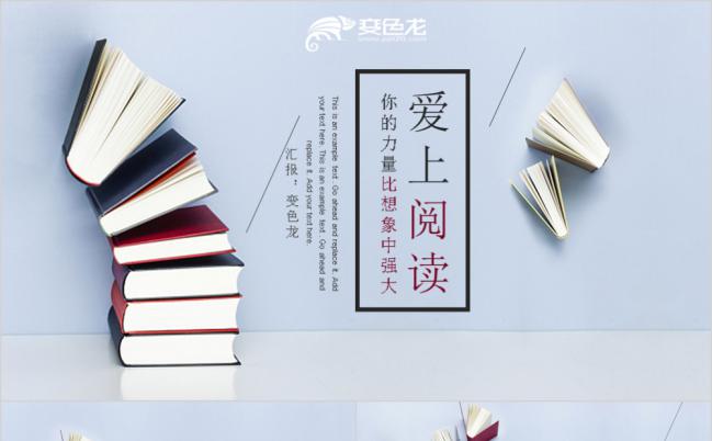 淡蓝色纯洁清新读书笔记PPT模版缩略图