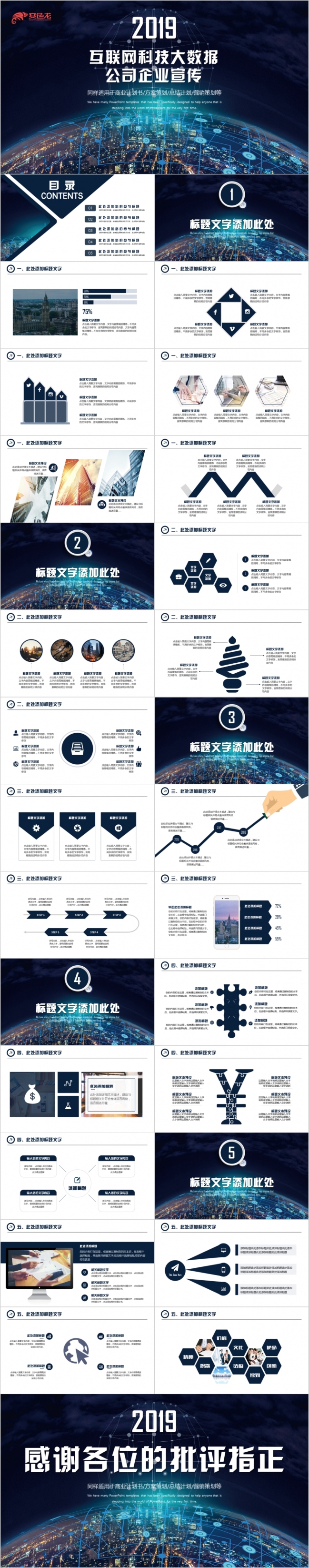 科幻大气商务互联网科技商业计划书企业介绍推介会PPT模板