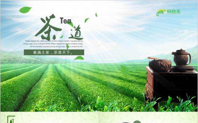 清新古风传承茶文化宣传茶道动态PPT模板缩略图
