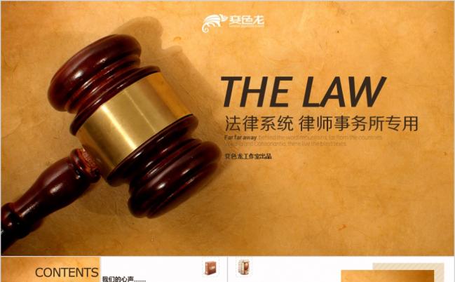 简约大气律师法律律师事务所律师协会专用PPT模板缩略图