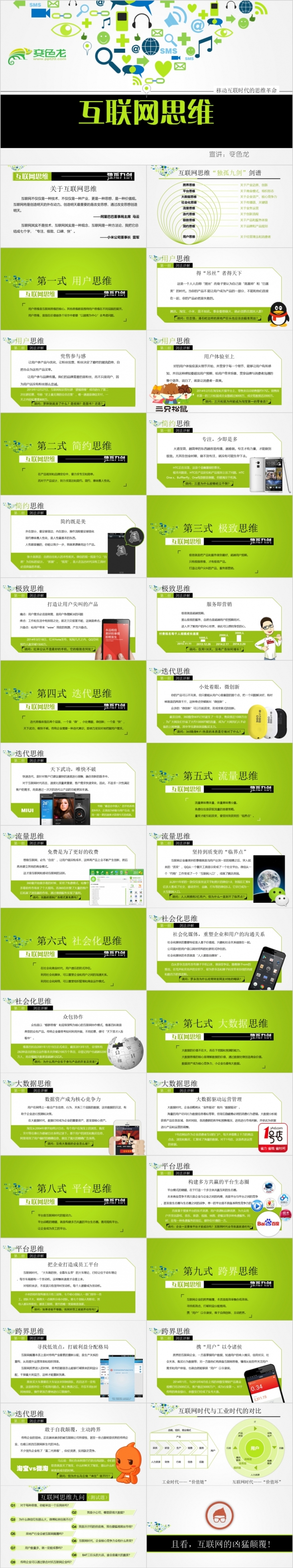 2019互联网思维PPT培训课件