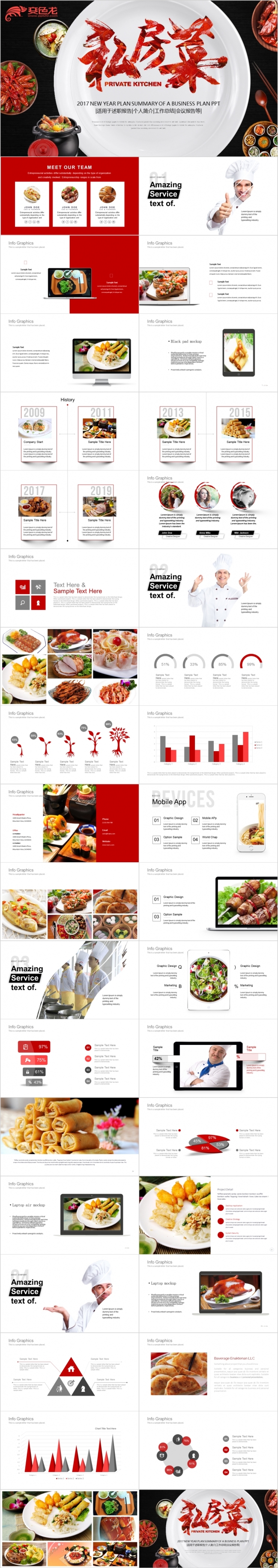 舌尖中国高档酒店餐饮美食私房菜年夜饭中餐厅介绍PPT模板