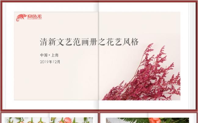 自然小清新文艺范高端时尚花艺杂志风产品推介发布会PPT模板缩略图