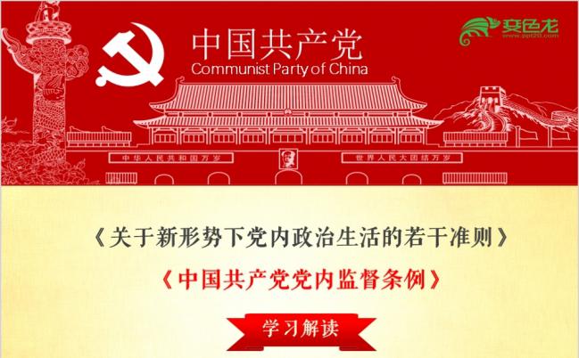 大气党内政治生活若干准则党内监督条例学习课件PPT模板缩略图