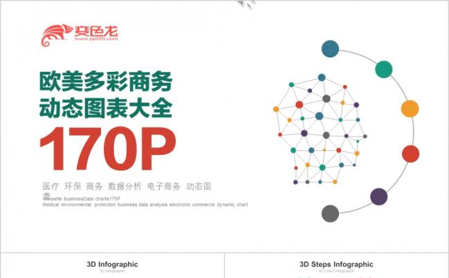 170页欧美多彩商务动态图表大全PPT模版缩略图
