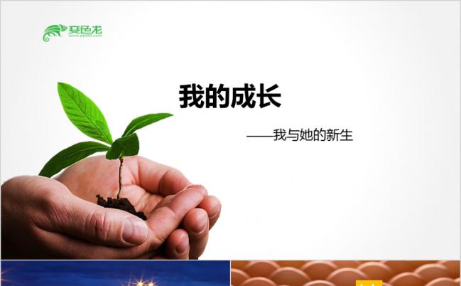 新生成长创意员工故事会个人简述团队合作PPT模板缩略图