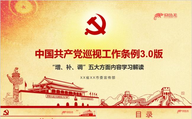 2019党政风新巡视工作条例3.0版学习解读党员培训ppt课件缩略图