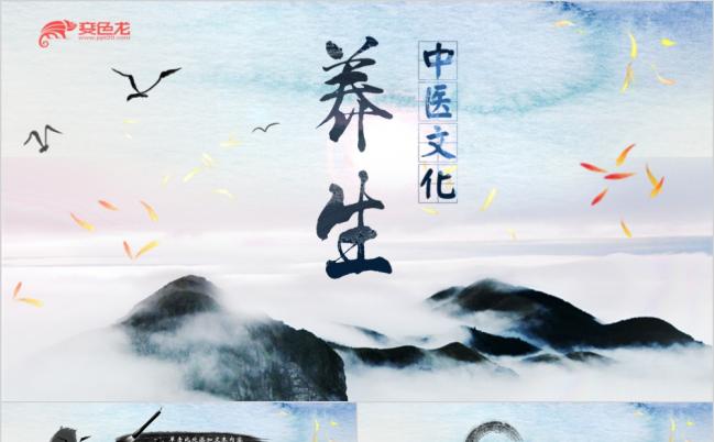 古典淡雅中医养生文化知识宣讲PPT模版缩略图