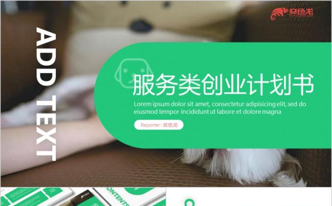 2019极简风双色社区服务类O2O平台美容宠物花店投创模板缩略图
