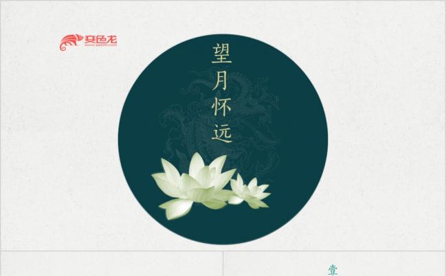 中国风典雅简洁古风文艺赏析PPT模板缩略图