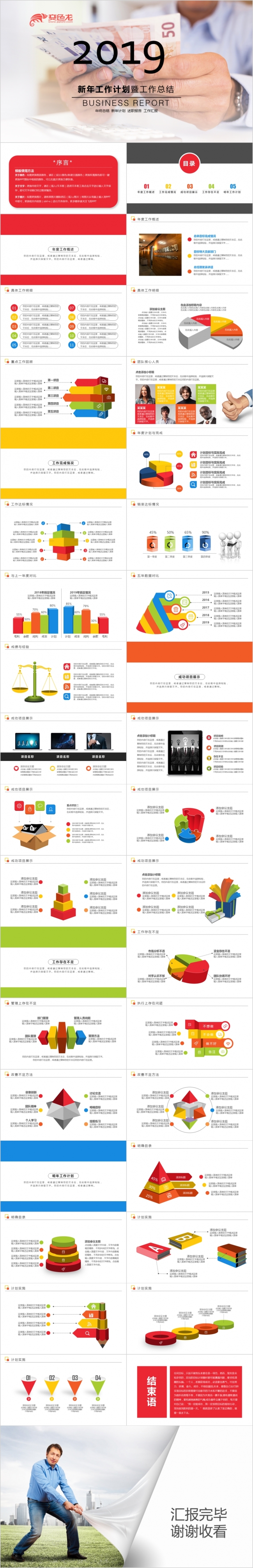 2019金融理财年终总结ppt